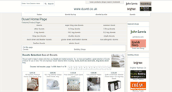 Desktop Screenshot of duvet.co.uk